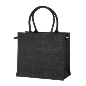 Sac en jute avec poignées en coton. Fermeture à glissière 8