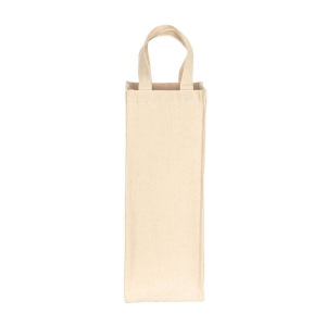 Sac pour une seule bouteille en coton recyclé de 250 g/m2 3