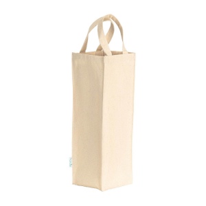 Sac pour une seule bouteille en coton recyclé de 250 g/m2 2