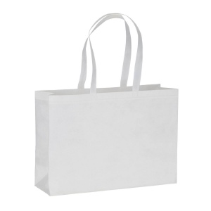 Sac de shopping en PET recyclé de 100 g/m2 (TNT R-PET) thermosoudé 3