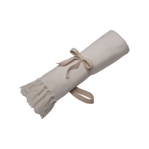Couverture à franges fabriquée à partir de matériaux 100 % recyclés 9
