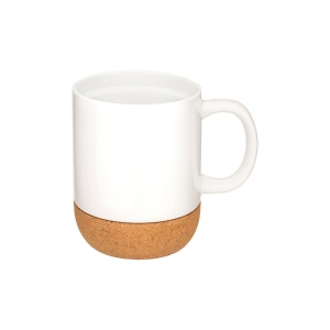 Mug en céramique de 410 ml avec base en liège amovible 2