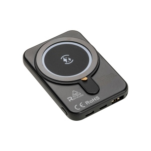 Powerbank magnétique R-ABS 5000 mAh, sortie sans fil 15W 5