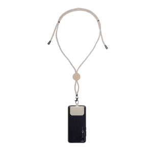 Cordon en coton pour badge/téléphone portable avec étiquette personnalisée 3