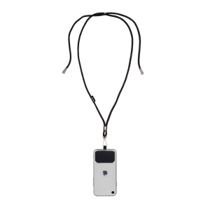 Cordon pour badge/téléphone portable en RPET avec étiquette à personnaliser 3