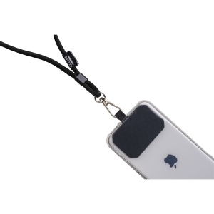Cordon pour badge/téléphone portable en RPET avec étiquette à personnaliser 6