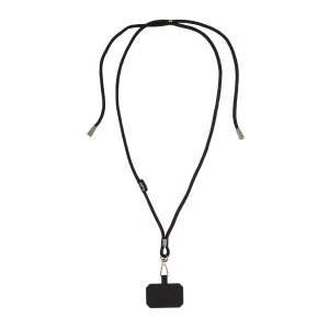 Cordon pour badge/téléphone portable en RPET avec étiquette à personnaliser 2
