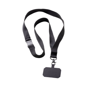 Ruban de cou en polyester avec étiquette pour téléphone portable