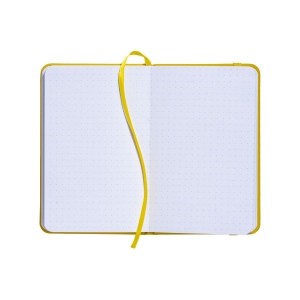 Cahier avec couverture en PU. Feuilles pointillées sur papier blanc (80 pages) 12