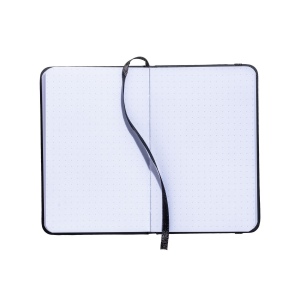 Cahier avec couverture en PU. Feuilles pointillées sur papier blanc (80 pages) 16