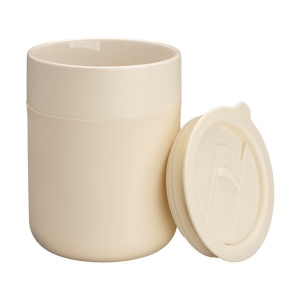 Tasse en céramique siliconée de 300 ml. Bouchon amovible en PP avec ouverture à glissière 8