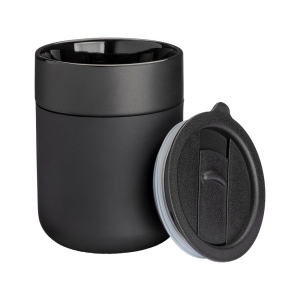 Tasse en céramique siliconée de 300 ml. Bouchon amovible en PP avec ouverture à glissière 23