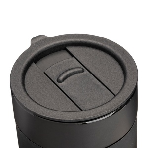 Tasse en céramique siliconée de 300 ml. Bouchon amovible en PP avec ouverture à glissière 24