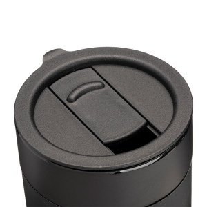 Tasse en céramique siliconée de 300 ml. Bouchon amovible en PP avec ouverture à glissière 25