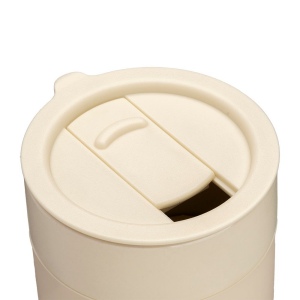 Tasse en céramique siliconée de 300 ml. Bouchon amovible en PP avec ouverture à glissière 10