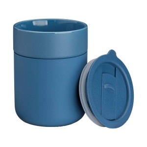 Tasse en céramique siliconée de 300 ml. Bouchon amovible en PP avec ouverture à glissière 11