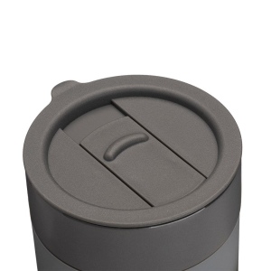 Tasse en céramique siliconée de 300 ml. Bouchon amovible en PP avec ouverture à glissière 15