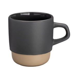 Mug en céramique de 320 ml. Empilable. Extérieur mat et intérieur poli 10
