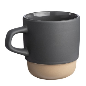 Mug en céramique de 320 ml. Empilable. Extérieur mat et intérieur poli 3