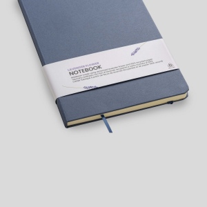 Carnet de notes avec couverture en résidus de fruits et fermeture élastique 22