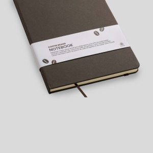 Carnet de notes avec couverture en résidus de fruits et fermeture élastique 12