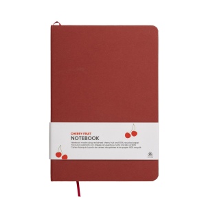Carnet de notes avec couverture en résidus de fruits et fermeture élastique 6
