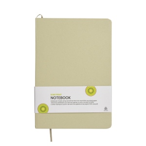 Carnet de notes avec couverture en résidus de fruits et fermeture élastique 5