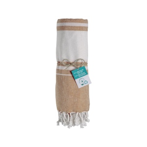 Serviette de plage en coton recyclé 150 g/m2 certifiée GRS 10