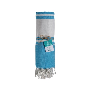 Serviette de plage en coton recyclé 150 g/m2 certifiée GRS 12