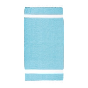 Serviette de plage en coton recyclé 150 g/m2 certifiée GRS 13