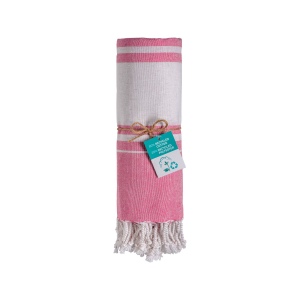 Serviette de plage en coton recyclé 150 g/m2 certifiée GRS 14