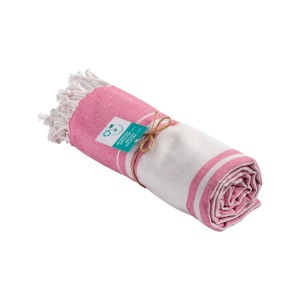 Serviette de plage en coton recyclé 150 g/m2 certifiée GRS 5