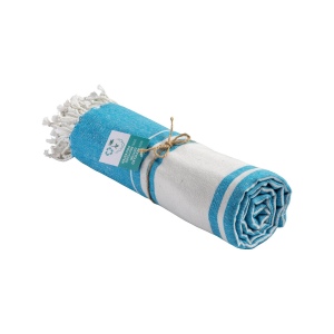 Serviette de plage en coton recyclé 150 g/m2 certifiée GRS 4
