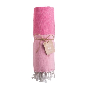 Serviette de plage/Fouta en coton recyclé 180 g/m2 certifiée GRS 10