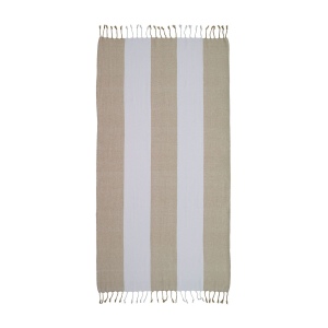 Serviette de plage/Fouta en coton recyclé 180 g/m2 certifiée GRS 10