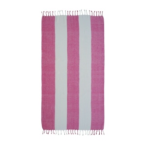 Serviette de plage/Fouta en coton recyclé 180 g/m2 certifiée GRS 14