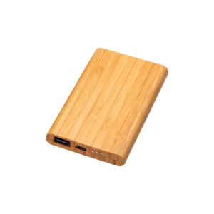 Banque d'énergie en bambou 6000mah 2
