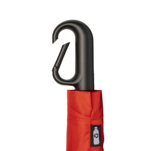 Parapluie automatique en R-PET avec poignée à mousqueton 18