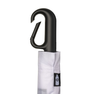 Parapluie automatique en R-PET avec poignée à mousqueton 26
