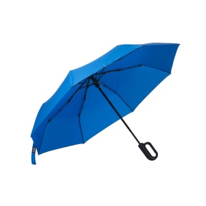 Parapluie automatique en R-PET avec poignée à mousqueton