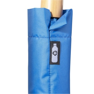 Mini parapluie en R-PET avec manche en bois 7