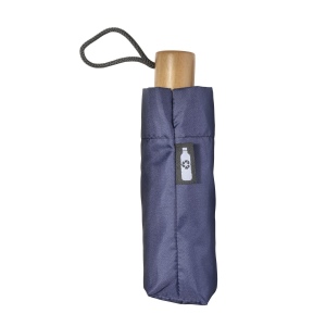 Mini parapluie en R-PET avec manche en bois 12
