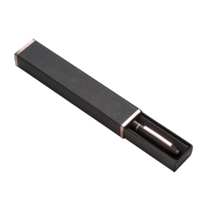Stylo en aluminium recyclé. Encre GEL et détails en or rose avec boîte en carton 7