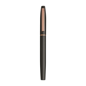 Stylo en aluminium recyclé. Encre GEL et détails en or rose avec boîte en carton 2