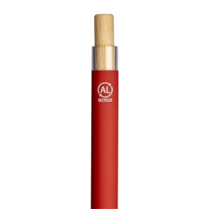 Stylo à bille en aluminium recyclé caoutchouté 21
