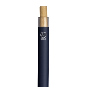 Stylo à bille en aluminium recyclé caoutchouté 17