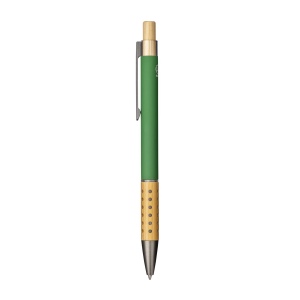 Stylo à bille en aluminium recyclé caoutchouté 18