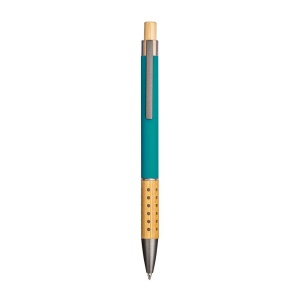 Stylo à bille en aluminium recyclé caoutchouté
