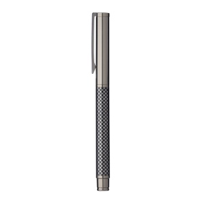 Stylo à bille en métal bruni. Finition en fibre de verre, avec boîte en carton 3