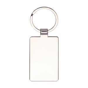 Porte-clés rectangulaire en métal avec façade en bambou 5